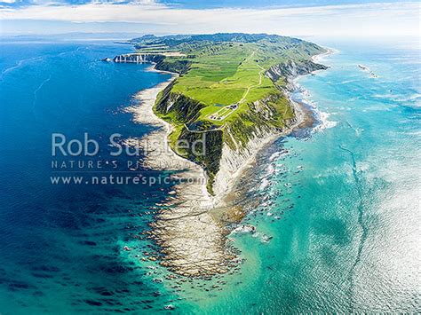 Mahia Peninsula And Ahuriri Point Looking North From Offshore Long