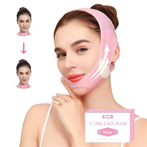 V Line Lifting Mask Double Chin Reducer Shaped Belt Reusable Cheek Lift Up Face Slimming Strap