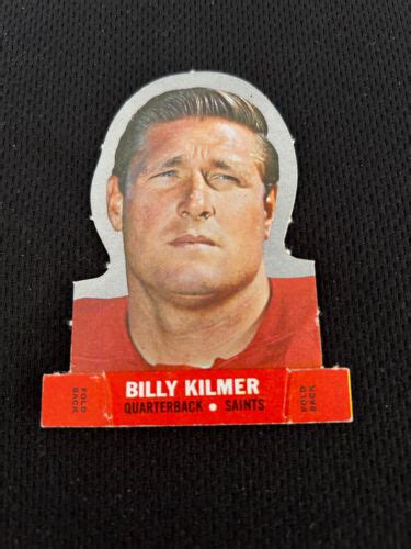 1968 BILLY KILMER TOPPS FOLD BACKS NEW ORLEANS SAINTS VINTAGE FOOTBALL