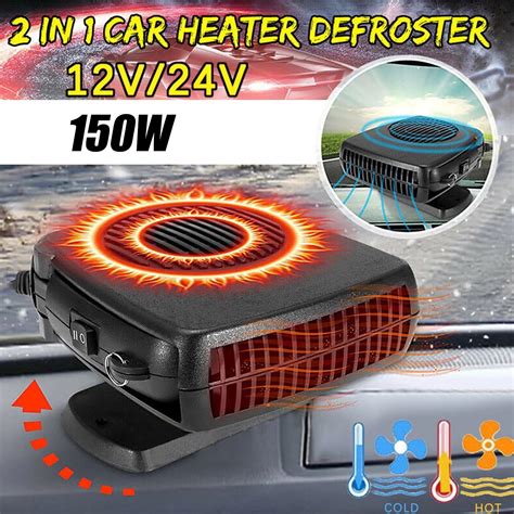 Portable Car Heater 12V 24V 150W Fast Heating Cooling Auto Defogger