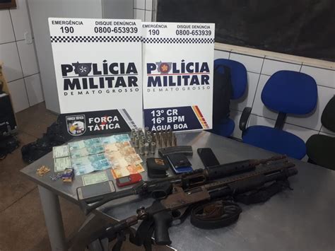 Suspeitos de roubar armas de dentro de viatura da PM são presos em MT