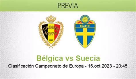 Pronóstico Bélgica Suecia