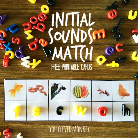 Beginning Sounds Match Cards Nursery Activities Initial Sounds