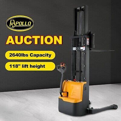 APOLLOLIFT 2640lbs GEL Battery Fully Power Electric Pallet Straddle