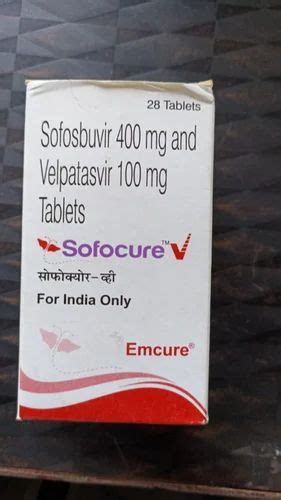 Sofosbuvir And Velpatasvir 400 And 100 Mg Sofocure Tablets At Rs 6500