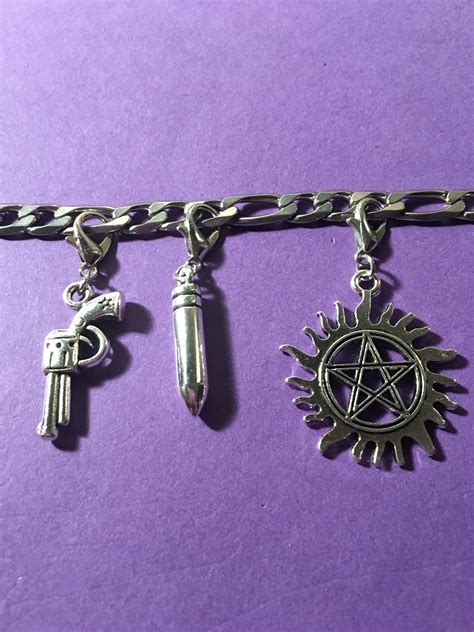 Anti Possession Silver Charm Bracelet Etsy