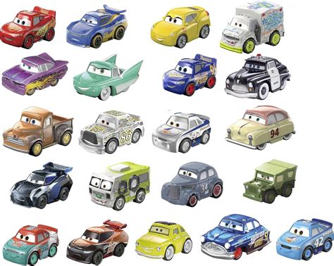 Disney Pixar Cars Mini Racers 21 Pack Vehículos de Juguete para