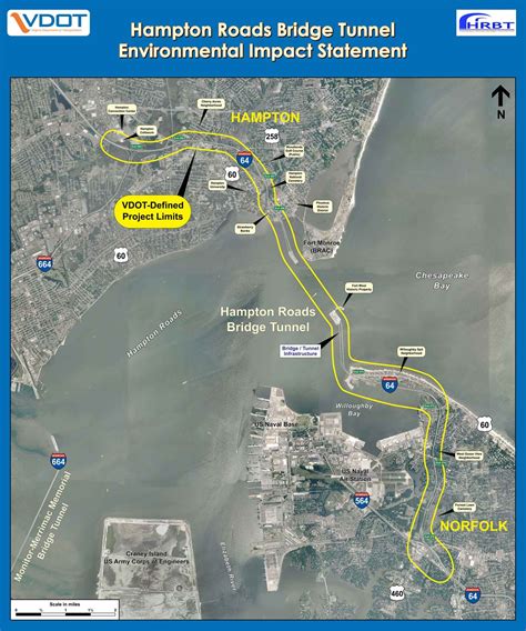 I 64 Hampton Roads Bridge Tunnel Study Corridor From I 664 In Hampton