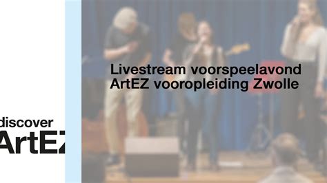 Voorspeelavond ArtEZ Vooropleiding YouTube