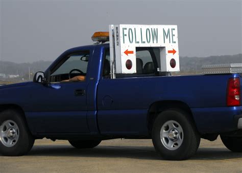 Follow me air craft car/truck