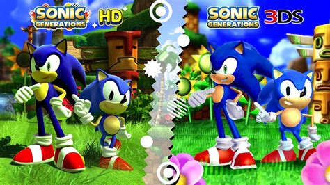 Sonic Generations Hd Vs 3ds Youtube