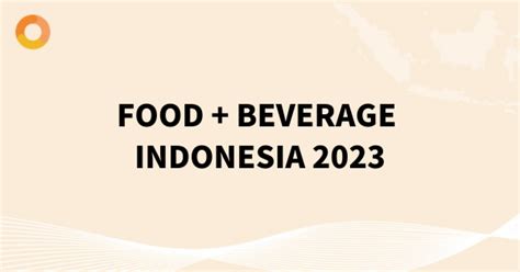 Food Beverage Indonesia