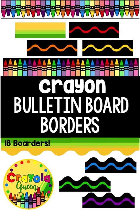 Crayon Bulletin Board Borders Crayon Bulletin Boards Bulletin Board Borders Bulletin Boards