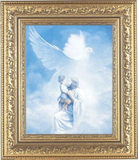 115 Frame Jesus Holding Child In Heaven 8x10 Framed Print Under Glass