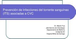 Prevención de infecciones del torrente sanguíneo ITS asociadas a CVC