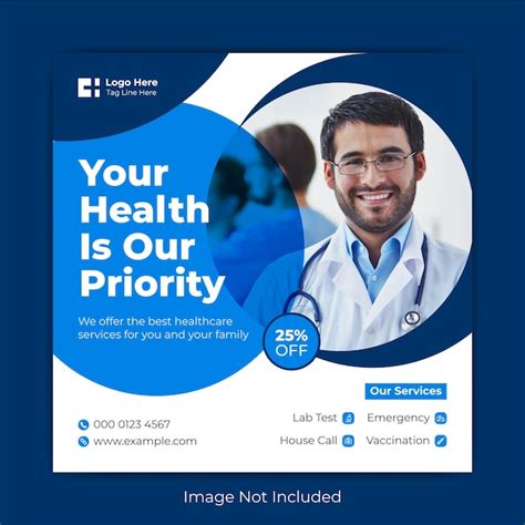 Premium Vector Medical Healthcare Social Media Post Template