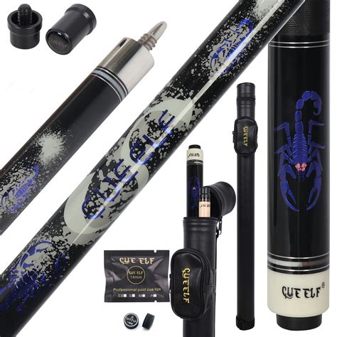 Cueelf Pool Cue Stick Billiard Cue Sticks With Hard Case Low Deflection