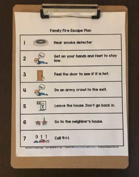 Fire Escape Plan for Kids - free printable plan - Printable Parents