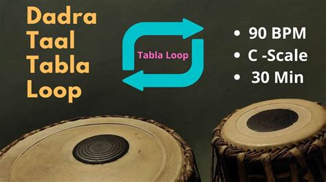 Dadra Taal Tabla Loop C Scale 90 BPM Dadra For Practice YouTube