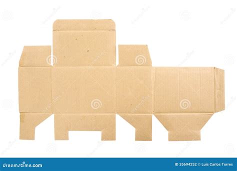 Cut Cardboard Box Stock Photo Image Of Pack Moving 35694252