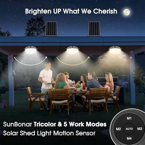 Sunbonar Solar Ceiling Light Motion Sensor Pack Modes K K