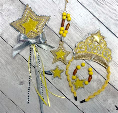 In The Hoop Star Gem Embroidery Machine Design Set - Newfound Applique