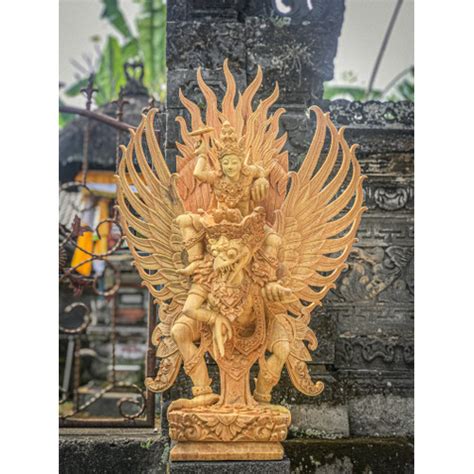 Jual Patung Kayu Garuda Wisnu Kencana Ukiran Bali Cm Kab Gianyar