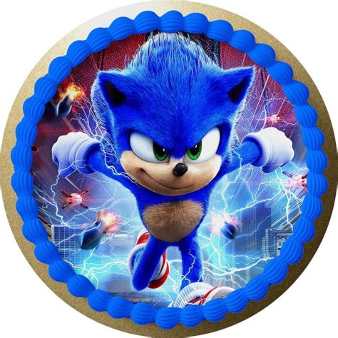 Op Atek Na Tort Sonic X Cm Gratis Tekst Wafers Premium