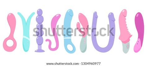 Sex Toys Vector Flat Illustration Stock Vector Royalty Free 1304960977 Shutterstock