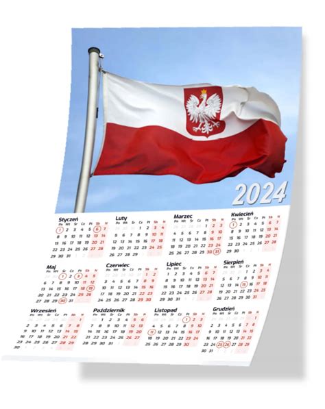 KALENDARZ PLAKATOWY A4 POLSKA 01 2024 14476956636 Sklepy Opinie