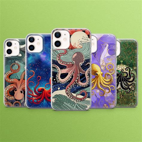 Octopus Phone Case Marine Life Cover For Iphone 15pro Max 14 13 12 11 Samsung Galaxy S24