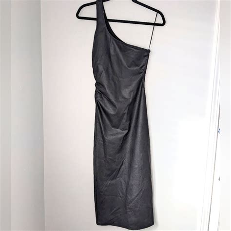 Naked Wardrobe Faux Leather Dress Gem