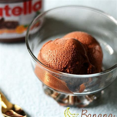 Easy 2 Ingredient Nutella Banana Ice Cream Raks Kitchen