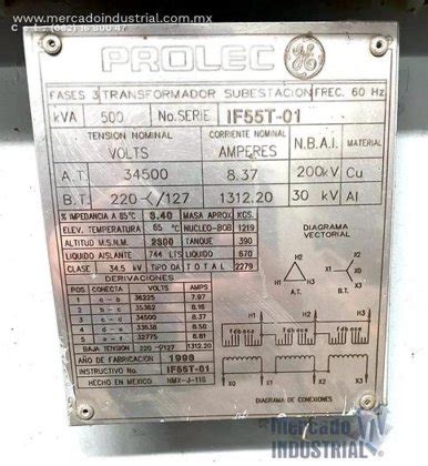 Substation Type Transformer 500 KVA 34500 220 127 Prolec Brand In