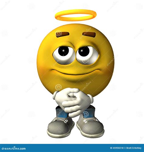 Emoticon Angel Stock Illustration Illustration Of Character 45950218