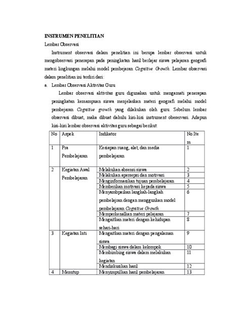 Detail Contoh Instrumen Penelitian Skripsi Koleksi Nomer 18