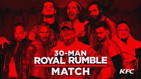 Wwe Royal Rumble Royal Rumble Match Official Match Card Youtube