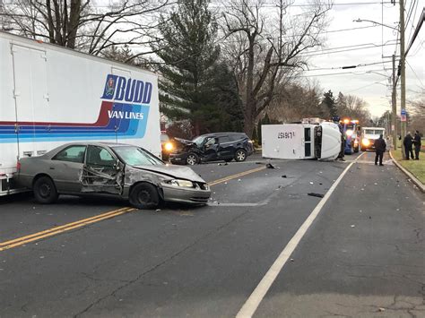 Armored Truck Flips Over As Part Of Multi Vehicle Crash On South Main