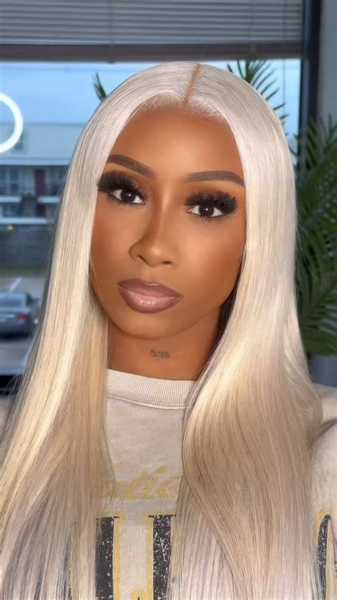 Blonde Wigs Pure Straight Hair Blonde Lace Front Wigs In
