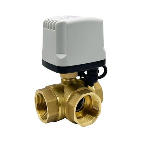 Dn15 Dn20 Dn25 Dn32 3 Way Brass Ip65 Waterproof Motorized Ball Valve 3