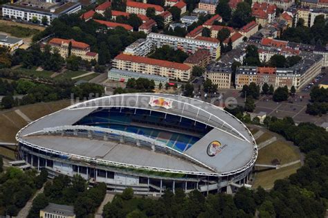 Leipzig Aus Der Vogelperspektive Gel Nde Des Stadion Red Bull Arena