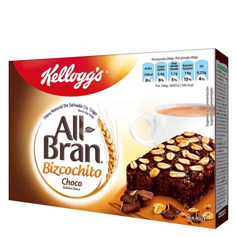 All Bran Kellogg S Bizcochitos Choco Con Fibra Natural De Salvado De