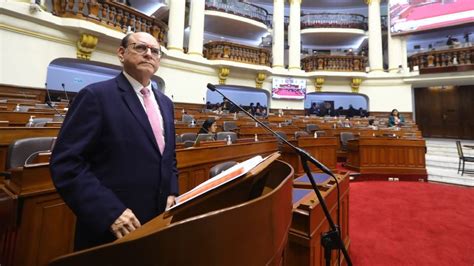 César Landa Responde Pliego Interpelatorio Ante El Pleno Del Congreso