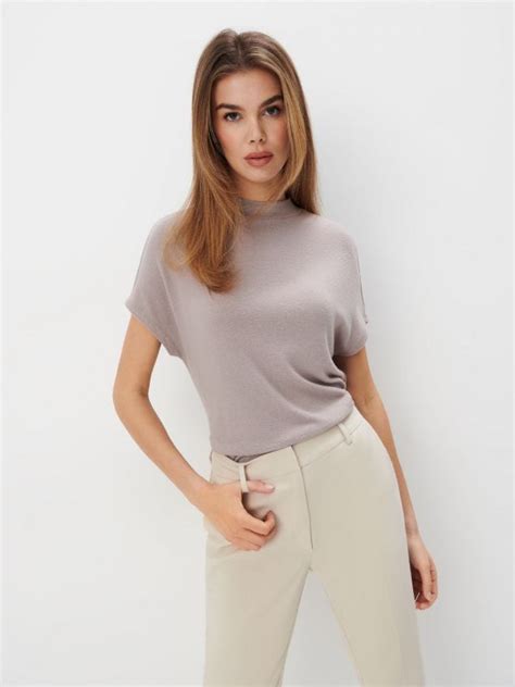 Bluză cu guler culoare Beige MOHITO 344BM 08M