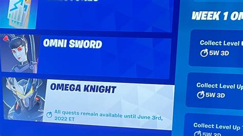 Fortnite Omega Knights Level Up Quest Pack Week Alle Locaties Omega