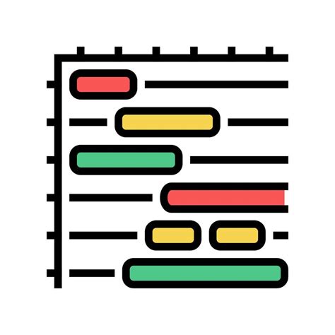 gantt chart color icon vector illustration 10222575 Vector Art at Vecteezy