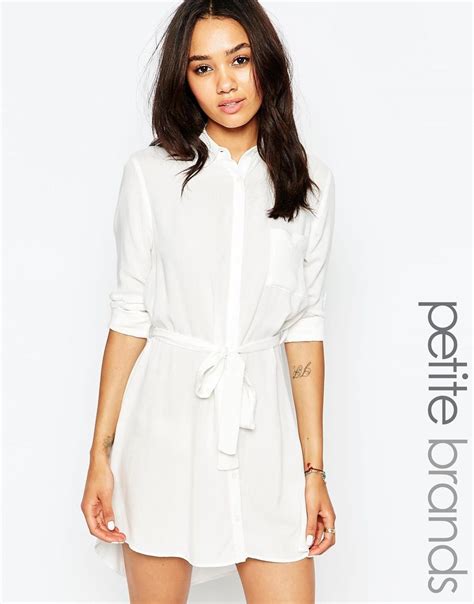 New Look Petite Utility Shirt Dress At Shirt Dress Dress