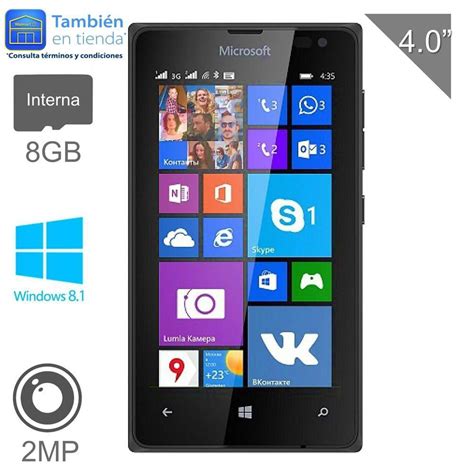 Smartphone Microsoft Lumia 435 8 GB Negro Walmart en línea