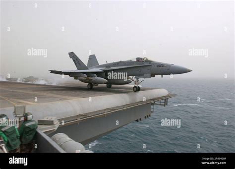 Us Navy An F A C Hornet Launches From One Of Four Steam Powered