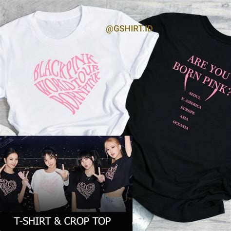 Jual Premium Kaos Black Pink T Shirt Konser Born Pink World Tour